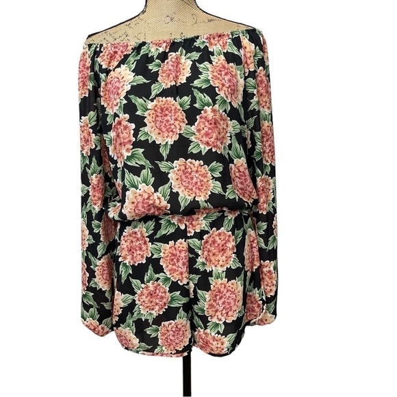 Show Me Your MuMu Floral Romper Flower Puff Girls Size M - Picture 7 of 14